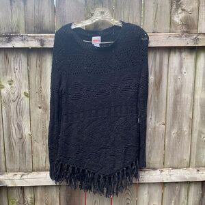 Ruby Rd fringe sweater sz. M